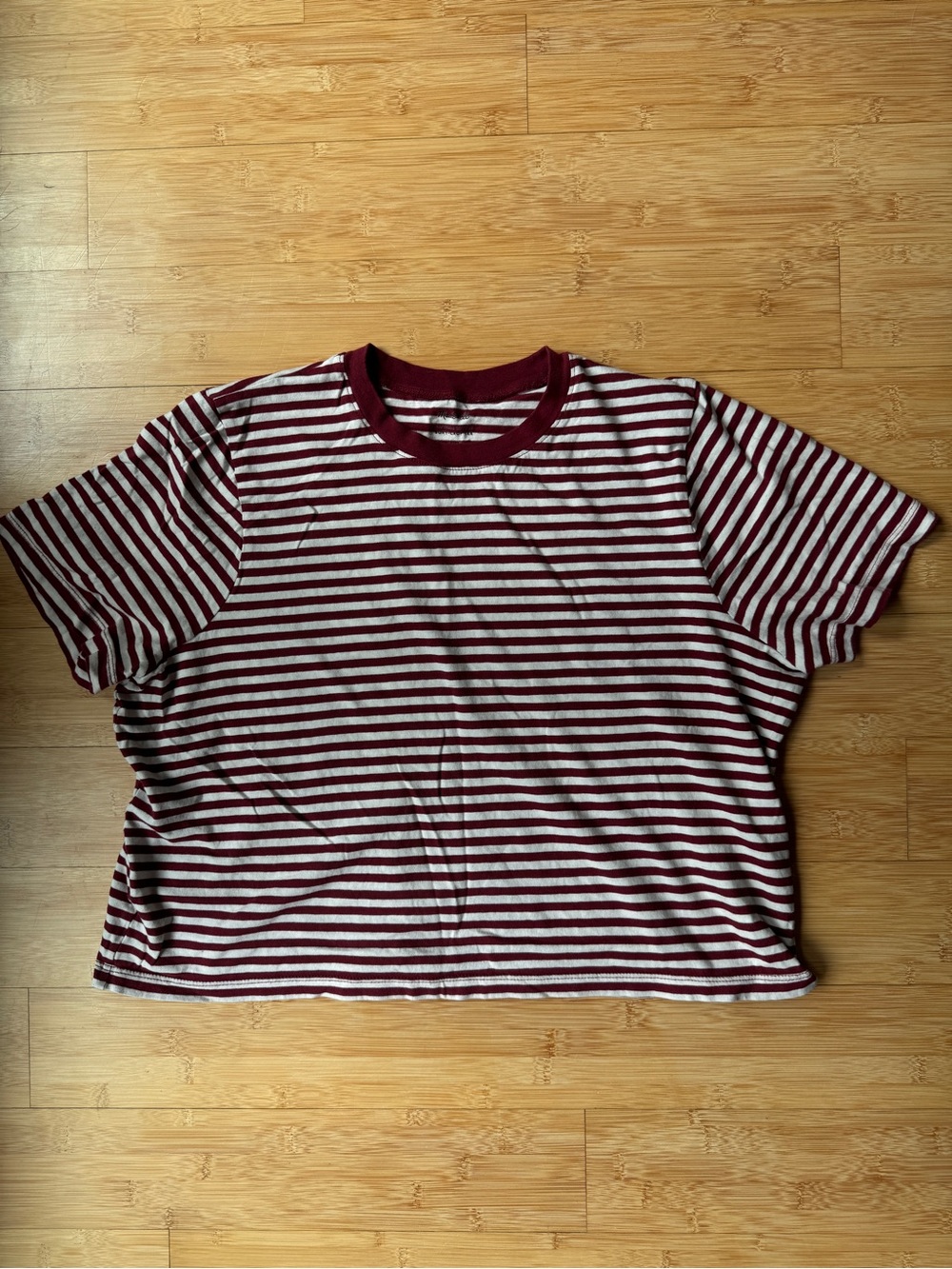 Madewell Striped Crop Boxy Top